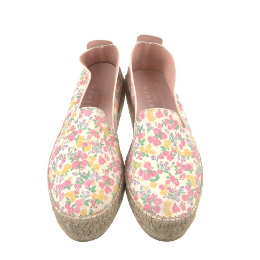 LoveShackFancy x Manebi Floral Suede Espadrille Slip-On EU 40